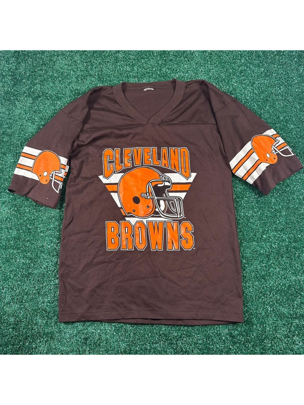 Vintage Cleveland browns short sleeve jersey shirt size medium